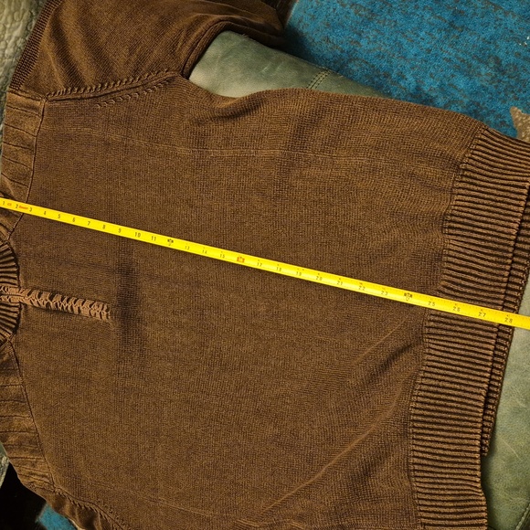 BKE Men's Dark Brown Mock Turtleneck 1/4 zip.XXL. Zip-Up Sweater.#1818) - Picture 11 of 16